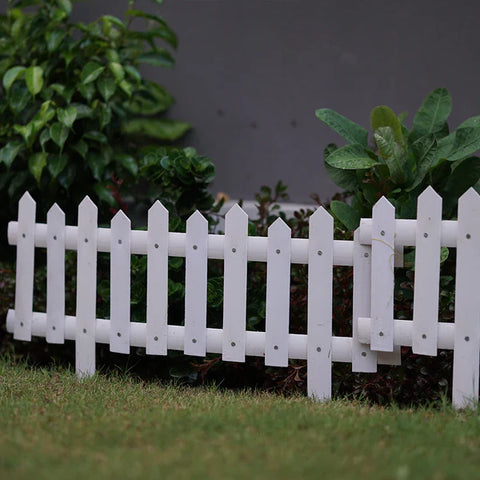 PVC Garden Fence Lawn Flowerbeds Plant Borders Decorative Garden Yard