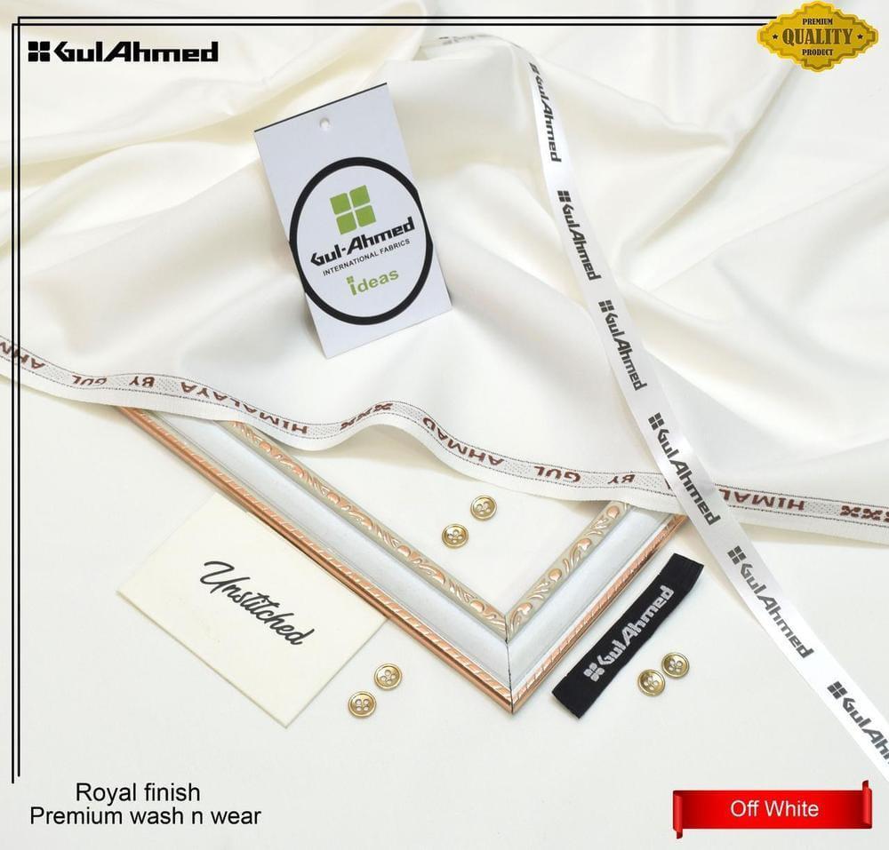 Men’s Unstitched Wash And Wear Plain Suit